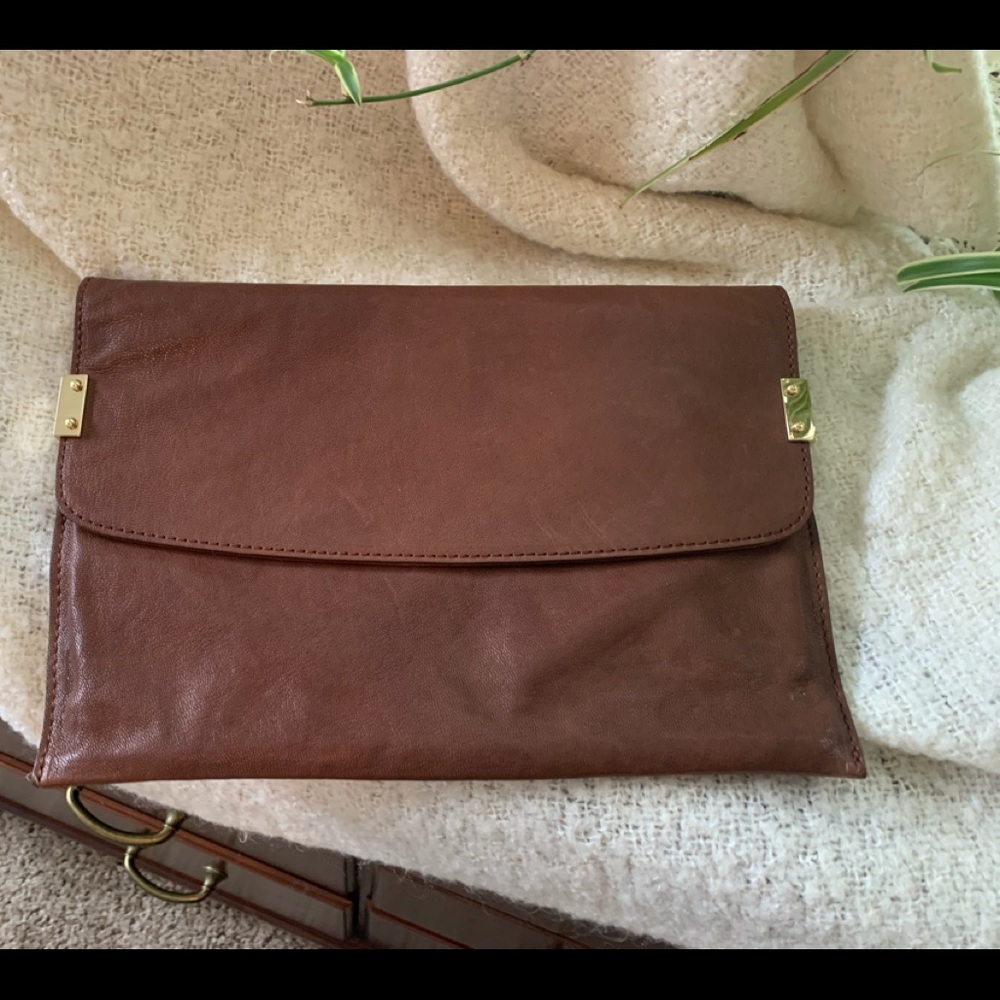 Stuart Weitzman Brown Clutch